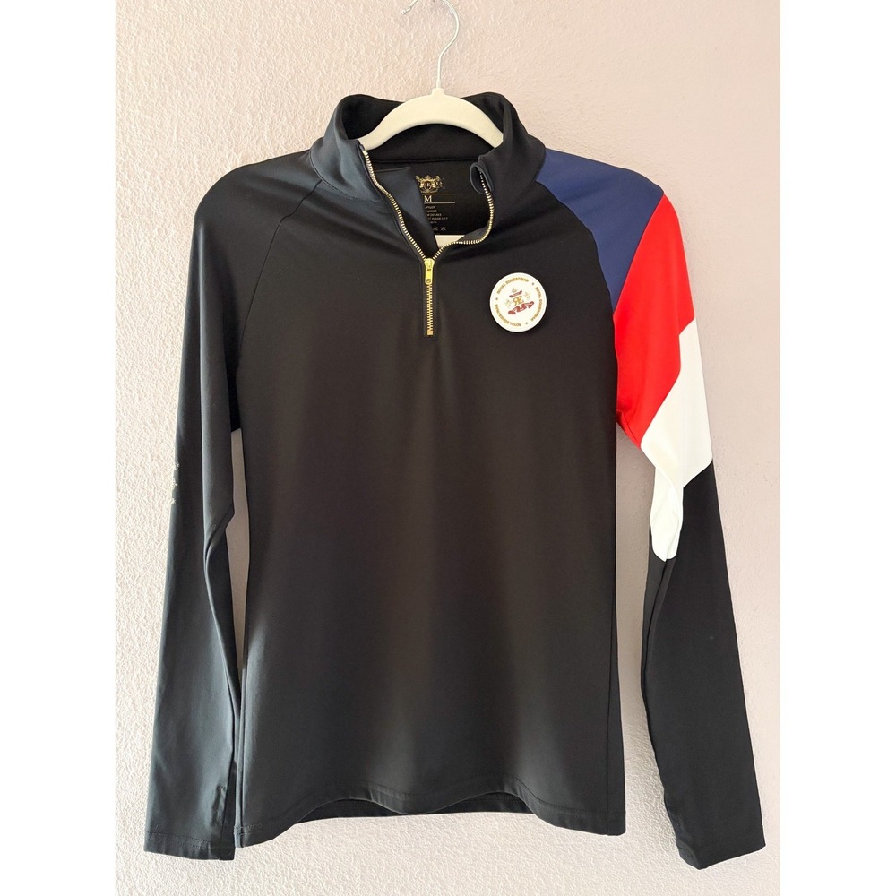Royal Equestrian Riding Top Base Layer Heritage Team Black Size Medium